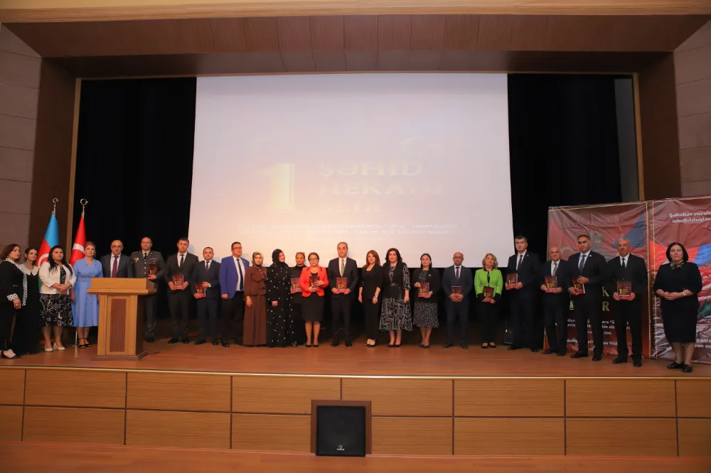 “1 Şehit, 1 Öykü, 1 Şiir”in 4. Cildi Nahçıvan’da Tanıtıldı