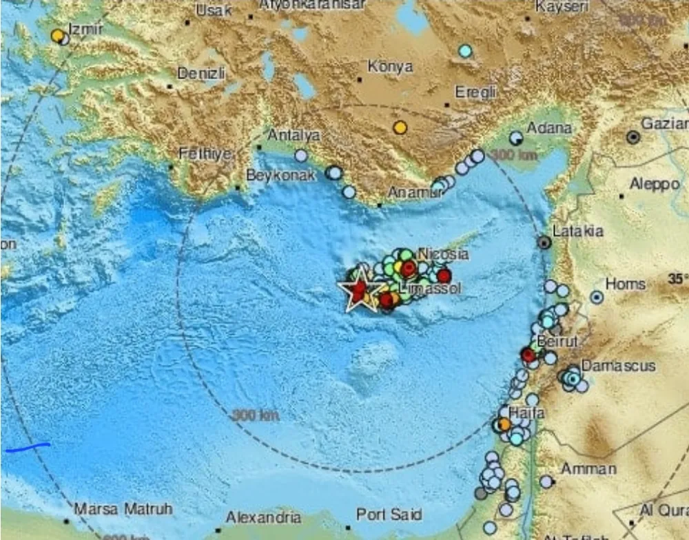 Son Dakika: Akdeniz’de Deprem Fırtınası – Kıbrıs Peş Peşe Sallandı