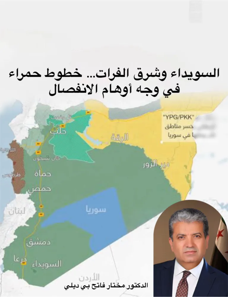 السويداء وشرق الفرات… خطوط حمراء في وجه أوهام الانفصال